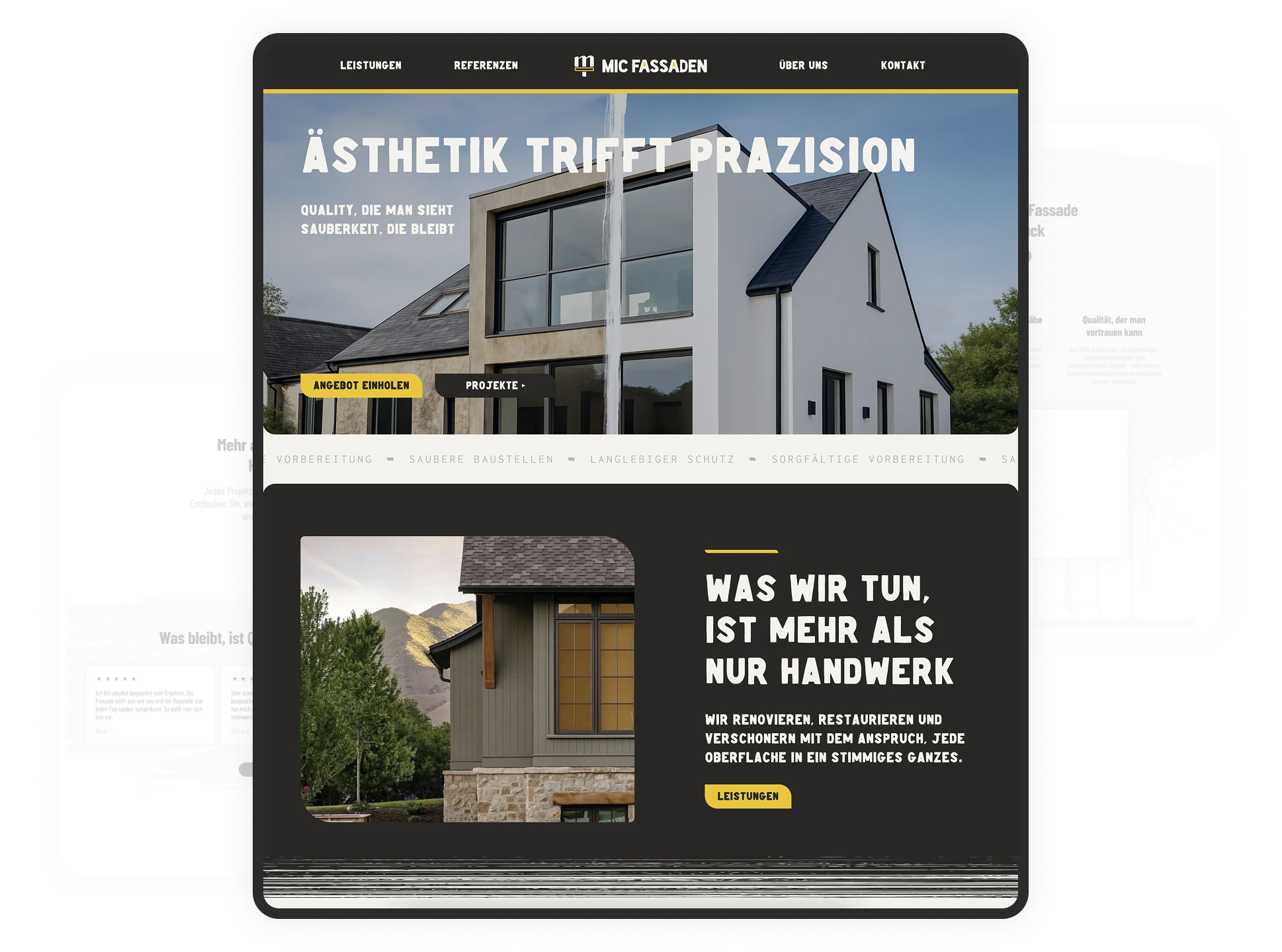 MIC website designs