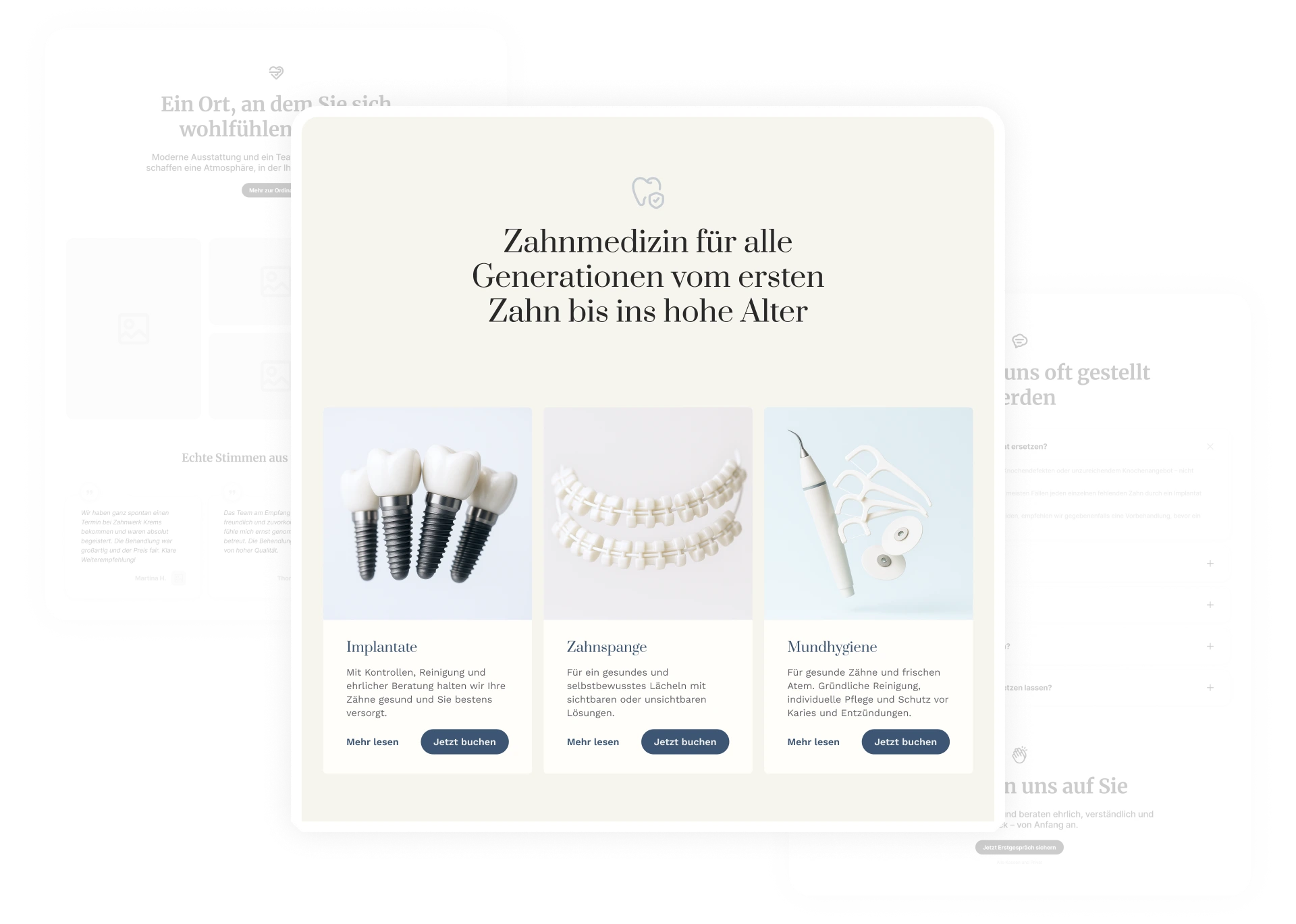 Zahnwerk website designs