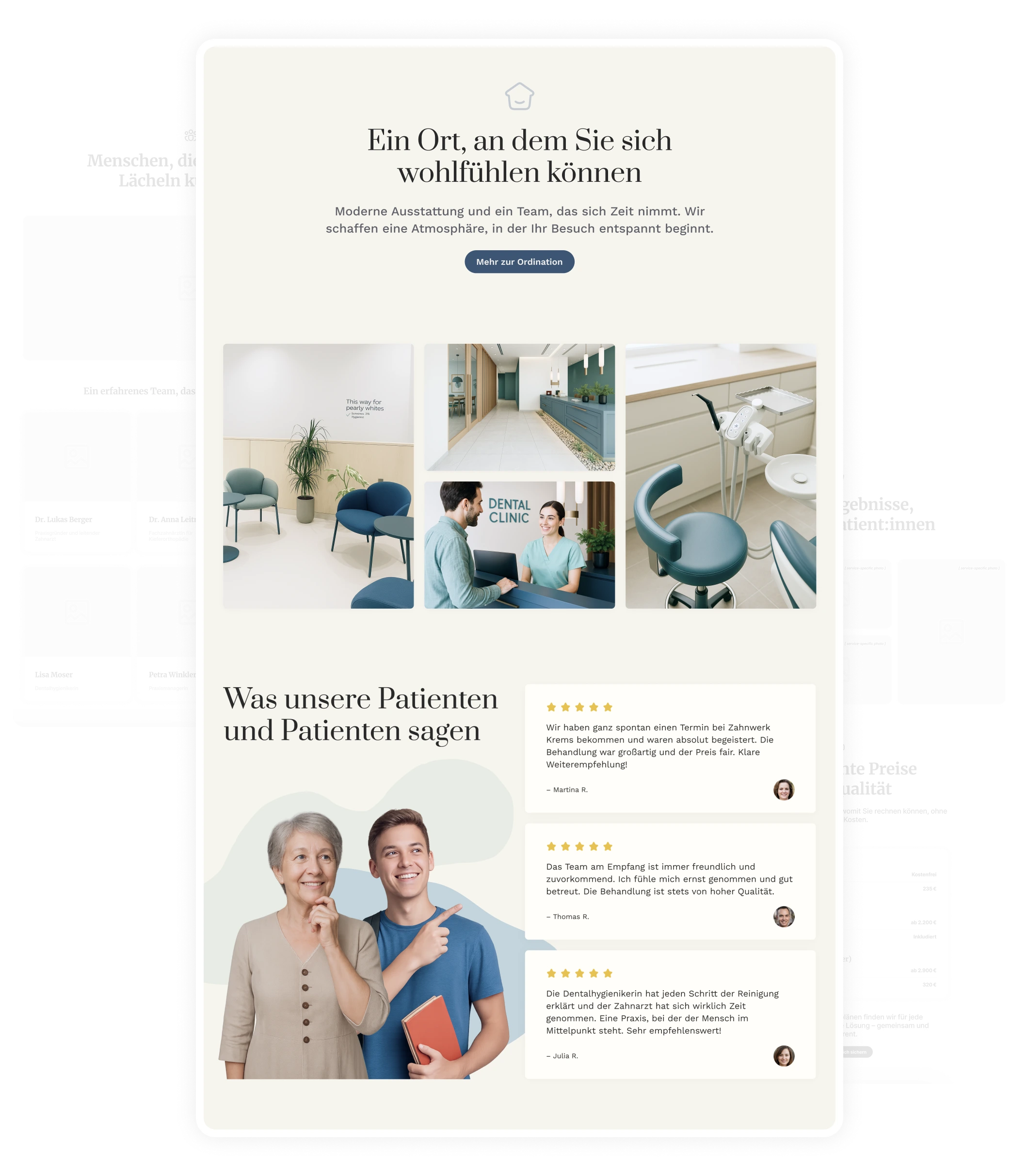 Zahnwerk website designs